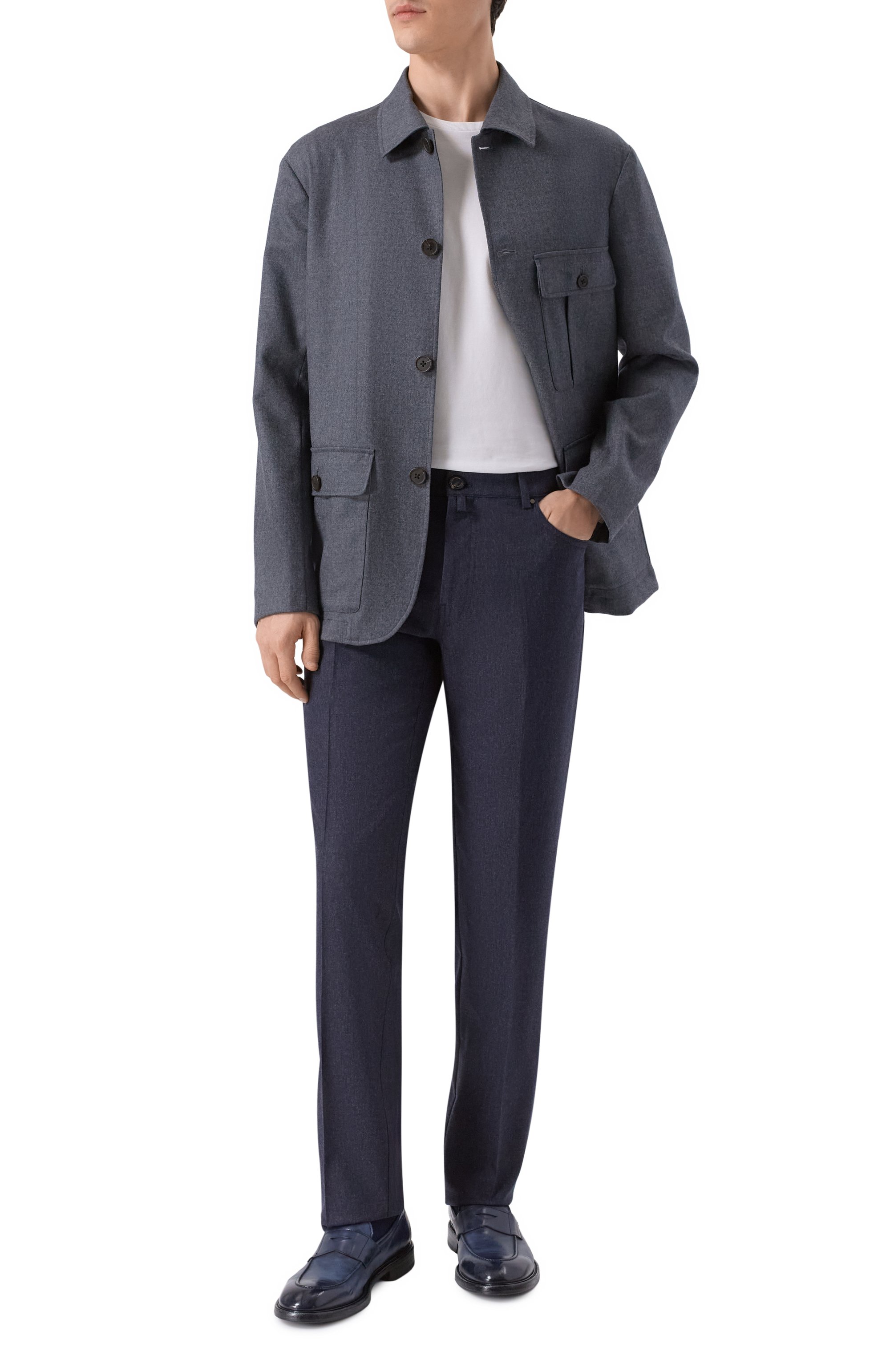 Брюки из шерсти и кашемира BERWICH, арт. M0RELL0 5TALC 19/FA1224X, фото 2