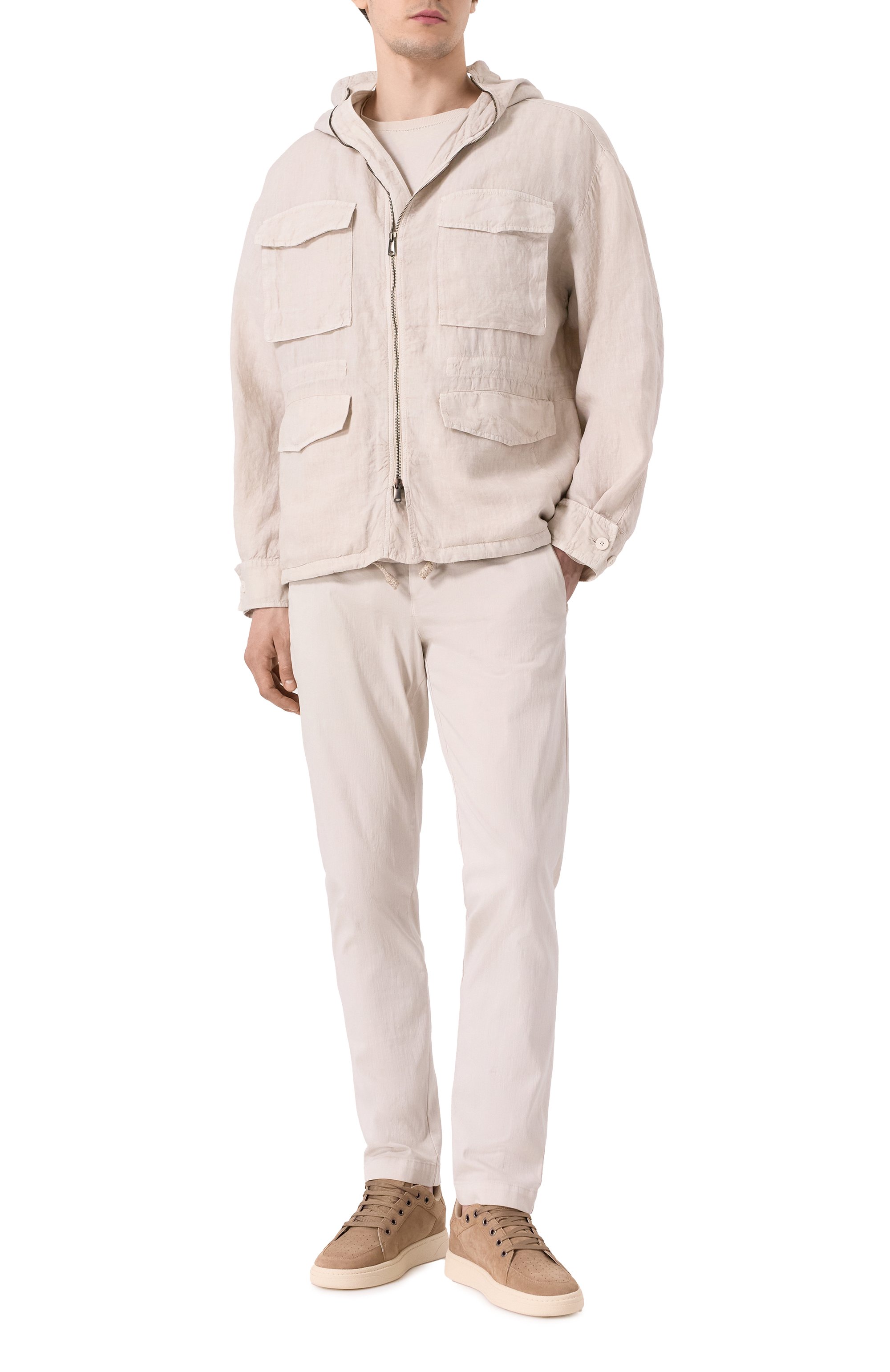 Хлопковые брюки TRANSIT, арт. CFUTRZA100, фото 2