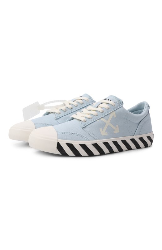 Текстильные кеды Vulc Off-White 0MIA2APS26FAB001 Голубой 0MIA2APS26FAB001