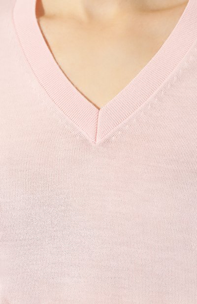 Шерстяной пуловер EMPORIO ARMANI розового цвета по цене 25900 руб., арт. 3G2MY2/2M8CZ, фото 5 Шерстяной пуловер EMPORIO ARMANI, арт. 3G2MY2/2M8CZ, фото 5