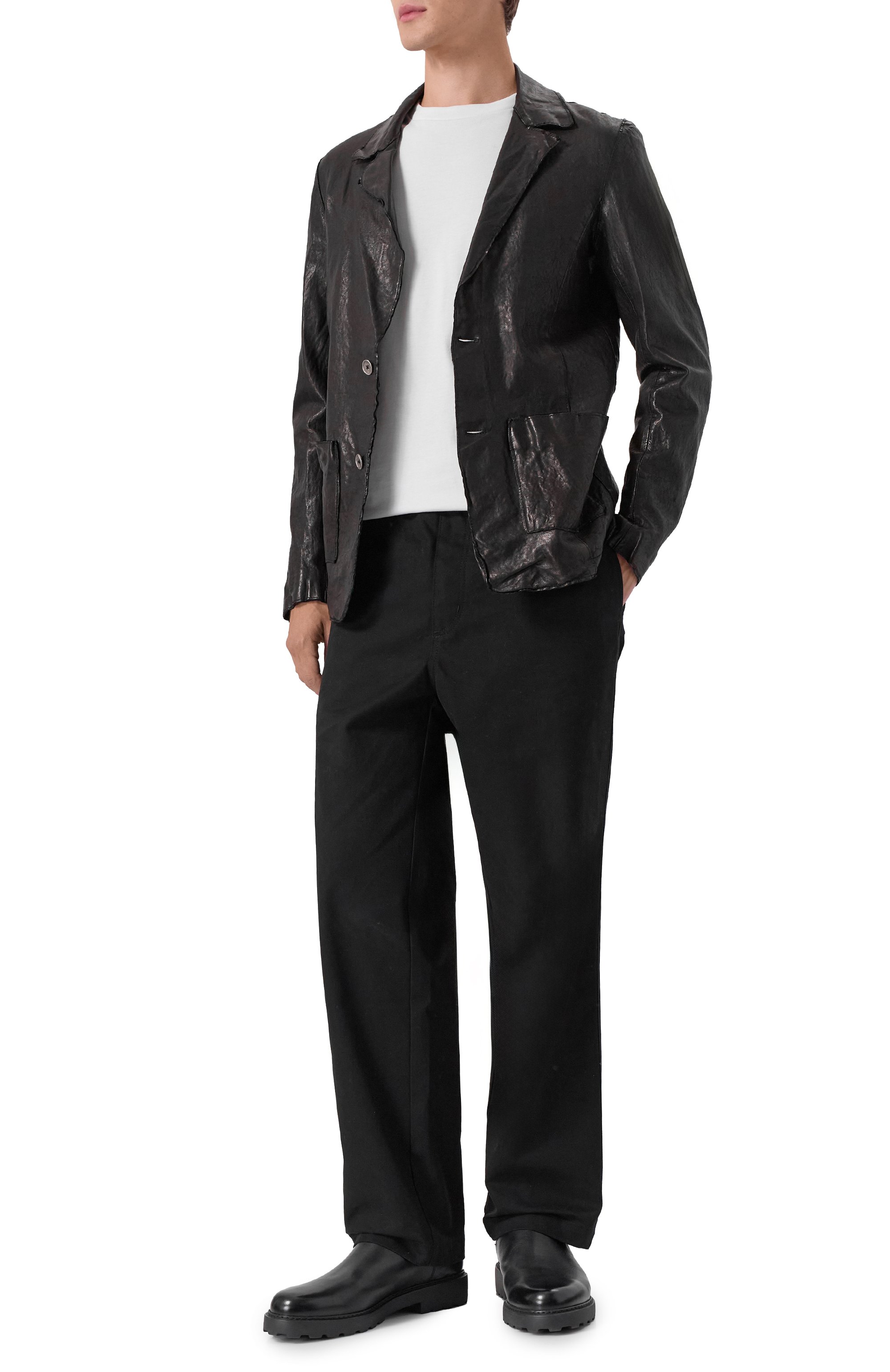 Кожаный пиджак NEVER ENOUGH, арт. MJL021, фото 2