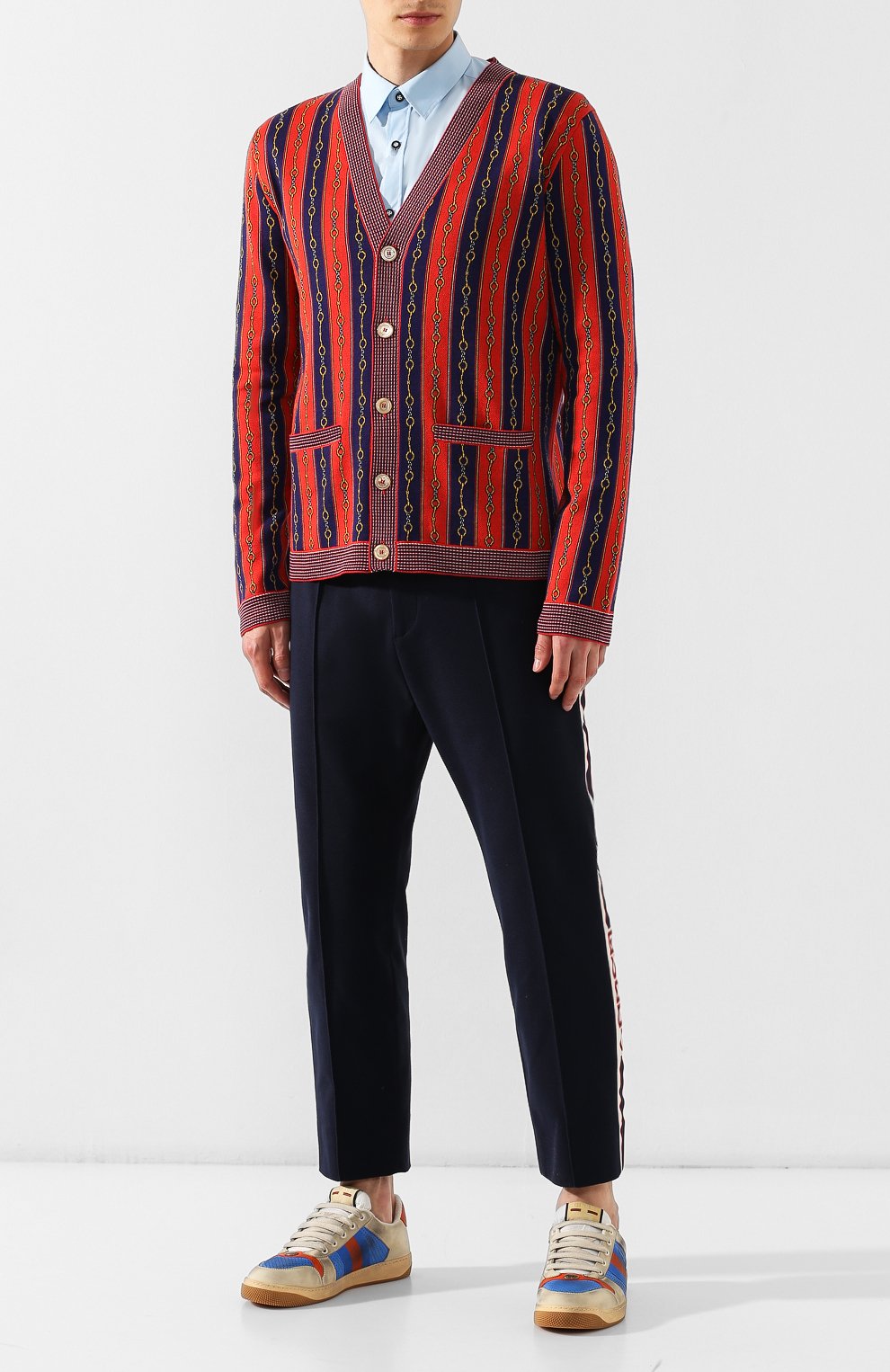 Кардиган из смеси хлопка и шерсти GUCCI, арт. 572622/XKAKW, фото 2