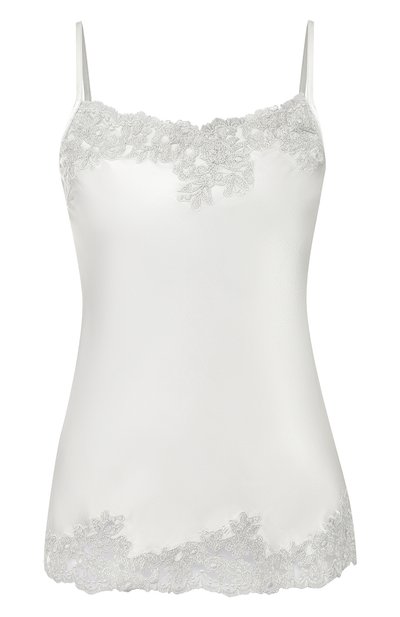 Женский однотонный топ с кружевной отделкой ERMANNO ERMANNO SCERVINO, арт. 43 T T007 RVI