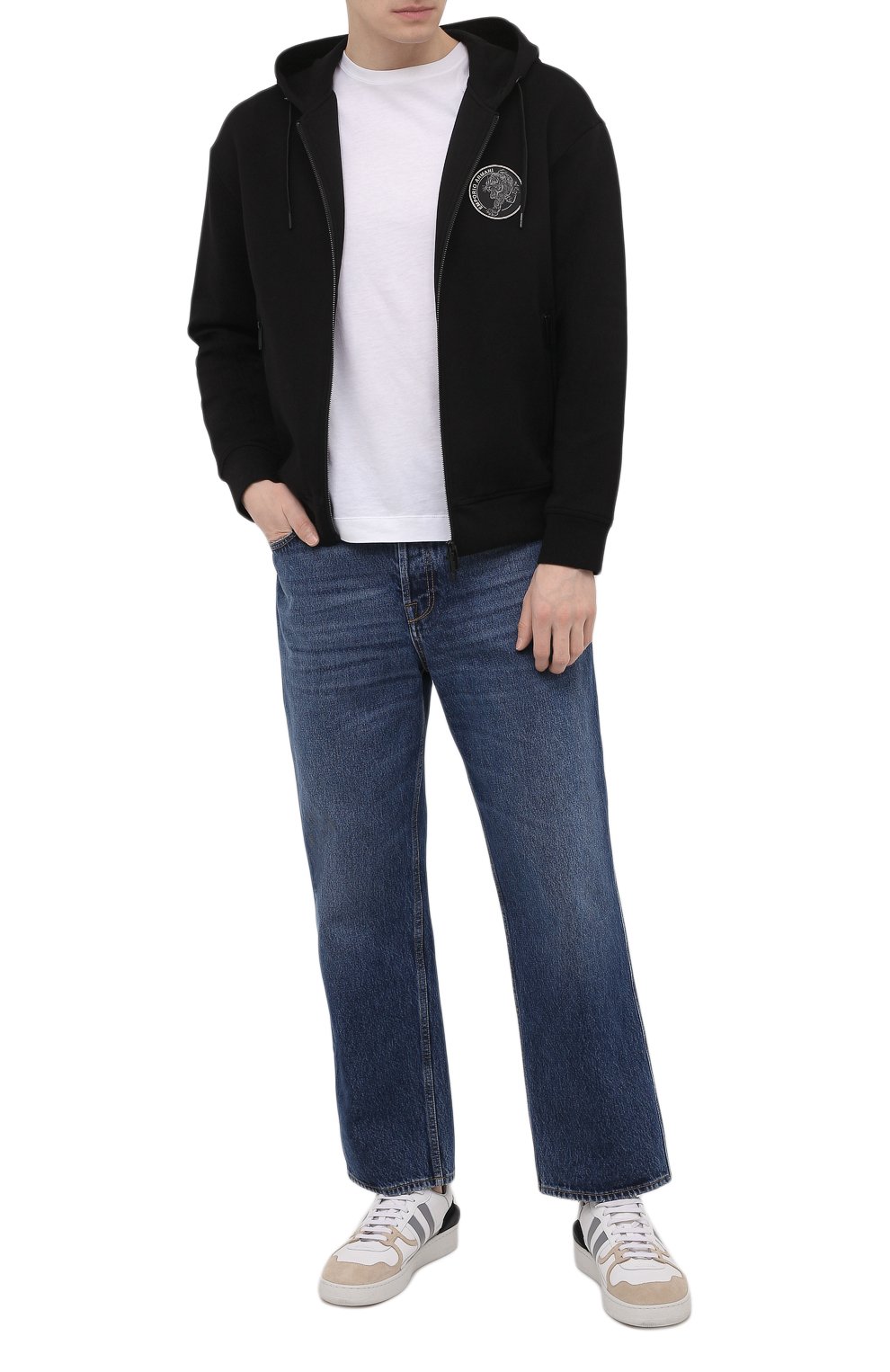 Хлопковая толстовка EMPORIO ARMANI, арт. 3L1MCF/1JHSZ, фото 2