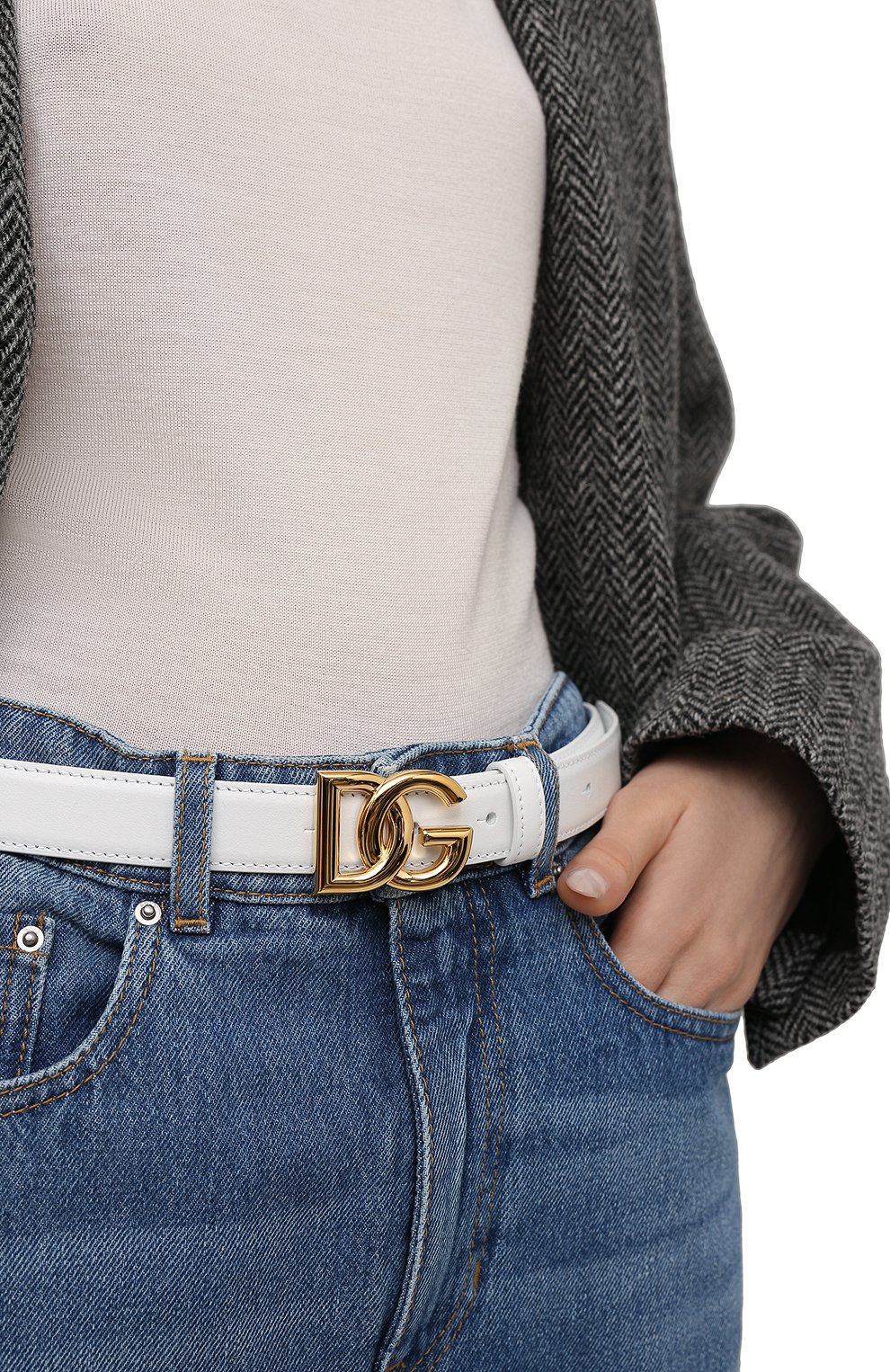 Кожаный ремень DOLCE & GABBANA, арт. BE1447/AW576, фото 2