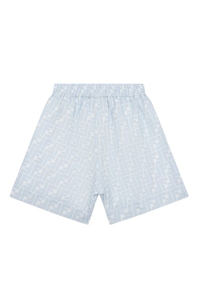 Льняные шорты FENDI голубого цвета по цене 66000 руб., арт. JMF586/AY8C_001, фото 2 Льняные шорты FENDI, арт. JMF586/AY8C_001, фото 2