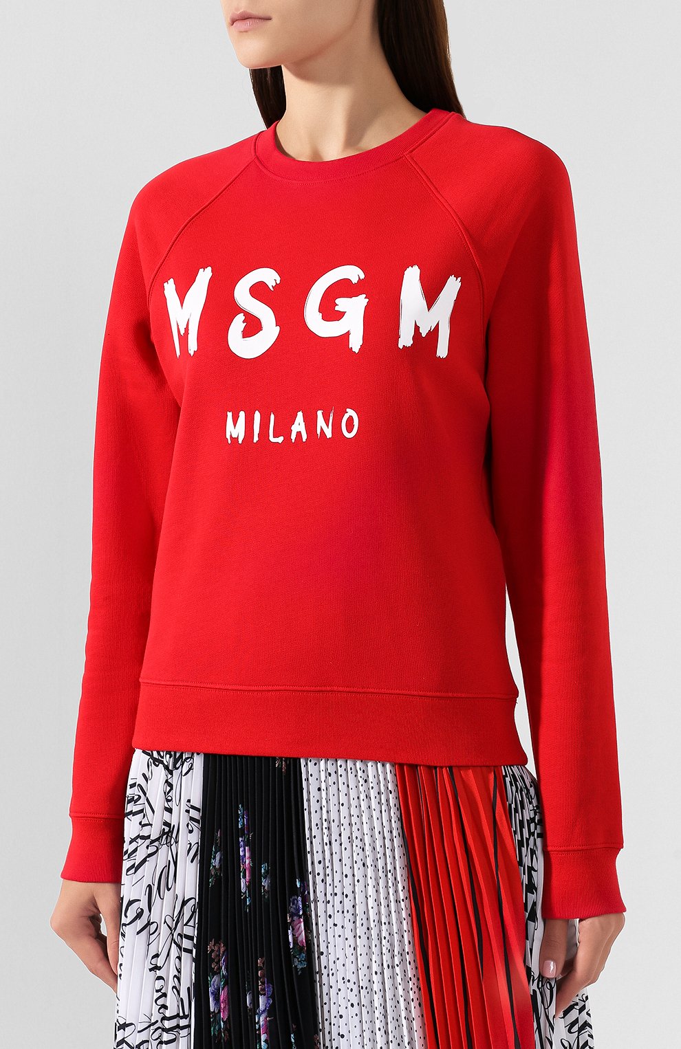 Хлопковый свитшот MSGM, арт. 2741MDM89 195799, фото 3