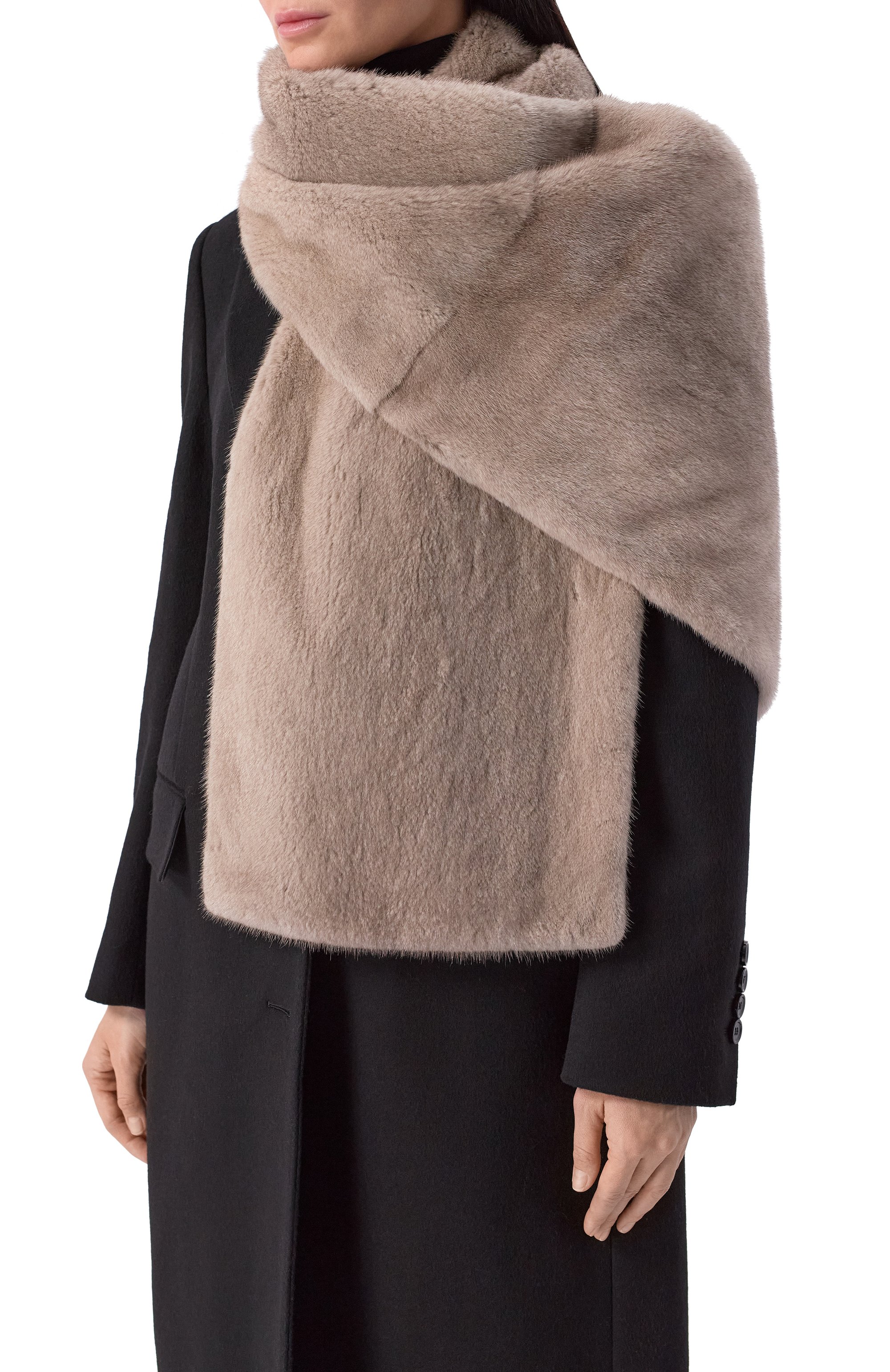 Меховой шарф из норки GIULIA GURMAN, арт. SHSB, фото 2