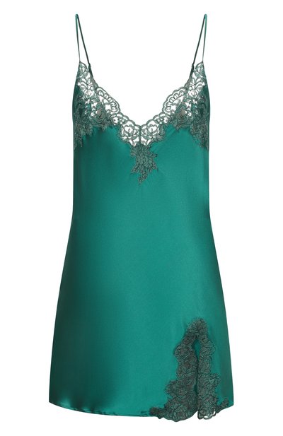 Шелковая сорочка I.D. SARRIERI зеленого цвета по цене 87190 руб., арт. J5320, фото 1 Шелковая сорочка I.D. SARRIERI, арт. J5320, фото 1