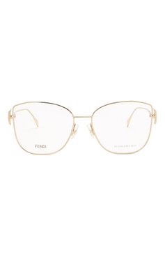 Женские оправа FENDI золотого цвета, арт. 0390/G J5G | Фото 3 (Региональные ограничения белый список (Axapta Mercury): Не проставлено, RU; Нос: Не проставлено; Тип очков: Оправа; Материал: Металл; Оптика Гендер: оптика-женское; Очки форма: Бабочка)