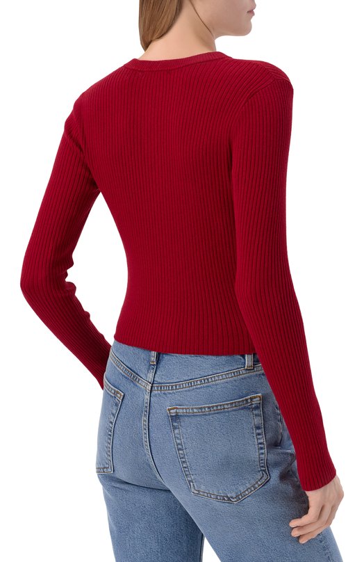 Кардиган из хлопка и шелка Acqua Paige 1E08H24-C852 Красный  1E08H24-C852 Фото 4