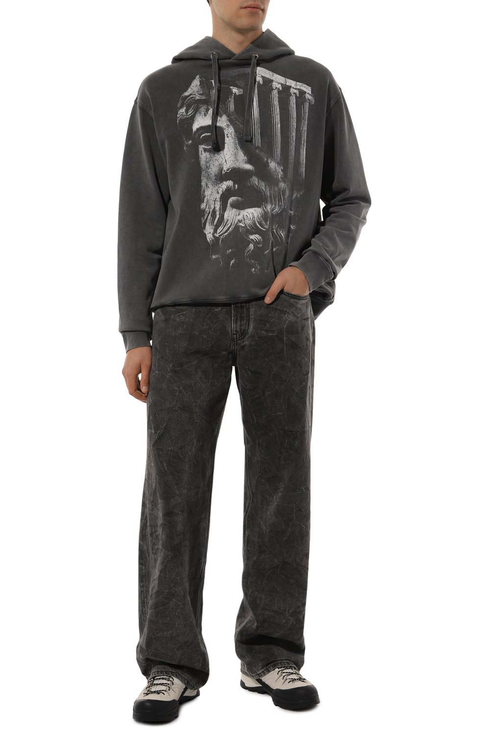 Хлопковое худи DIEGO VENTURINO, арт. D3W4DVFLHTDSTR, фото 2