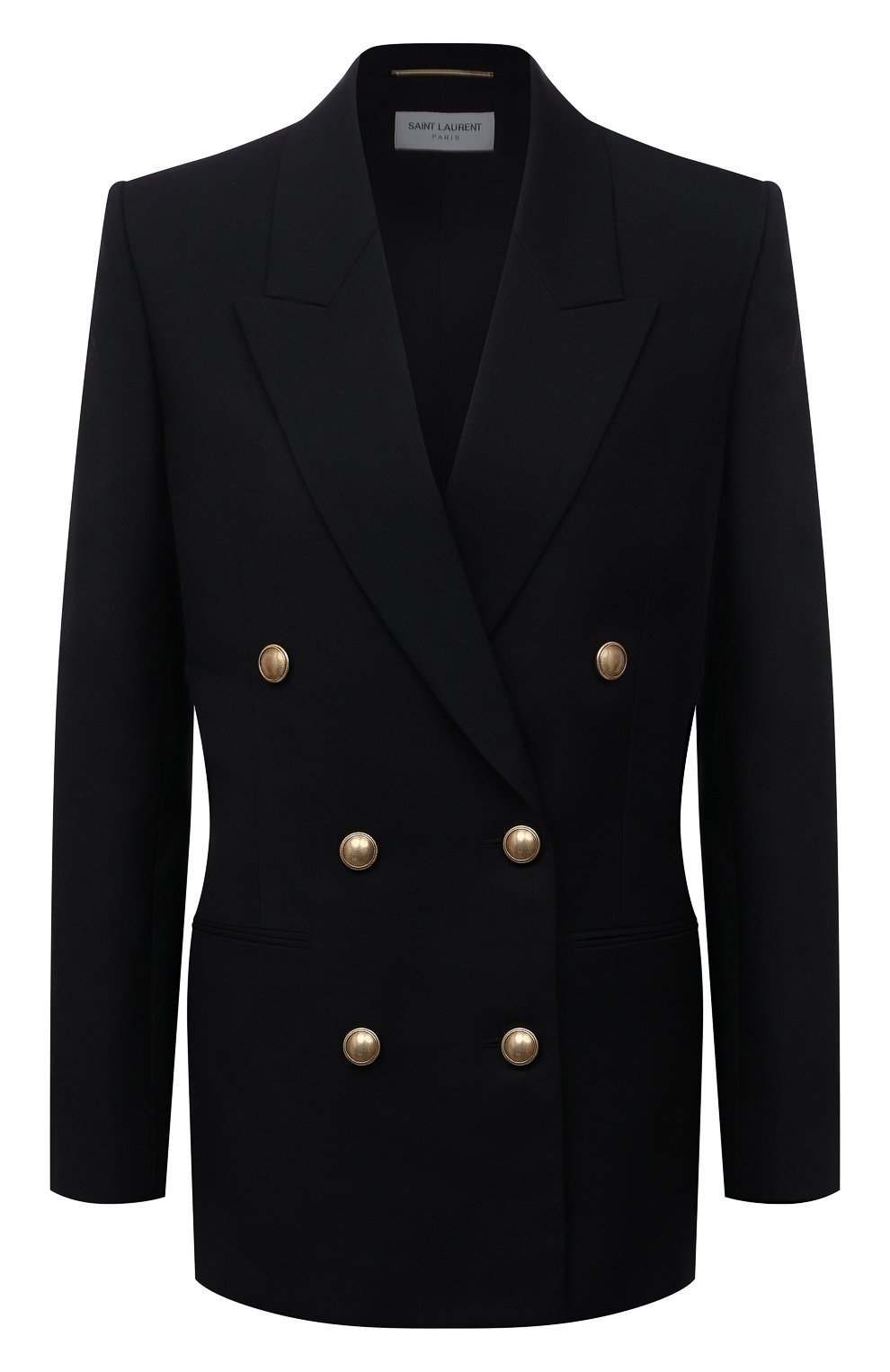 Шерстяной жакет SAINT LAURENT черного цвета по цене 277500 руб., арт. 654667/Y404W, фото 1 Шерстяной жакет SAINT LAURENT, арт. 654667/Y404W, фото 1