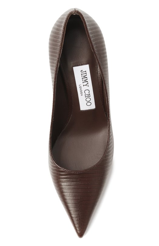 Кожаные туфли Love 85 Jimmy Choo L0VE 85/CWN Коричневый  L0VE 85/CWN Фото 6