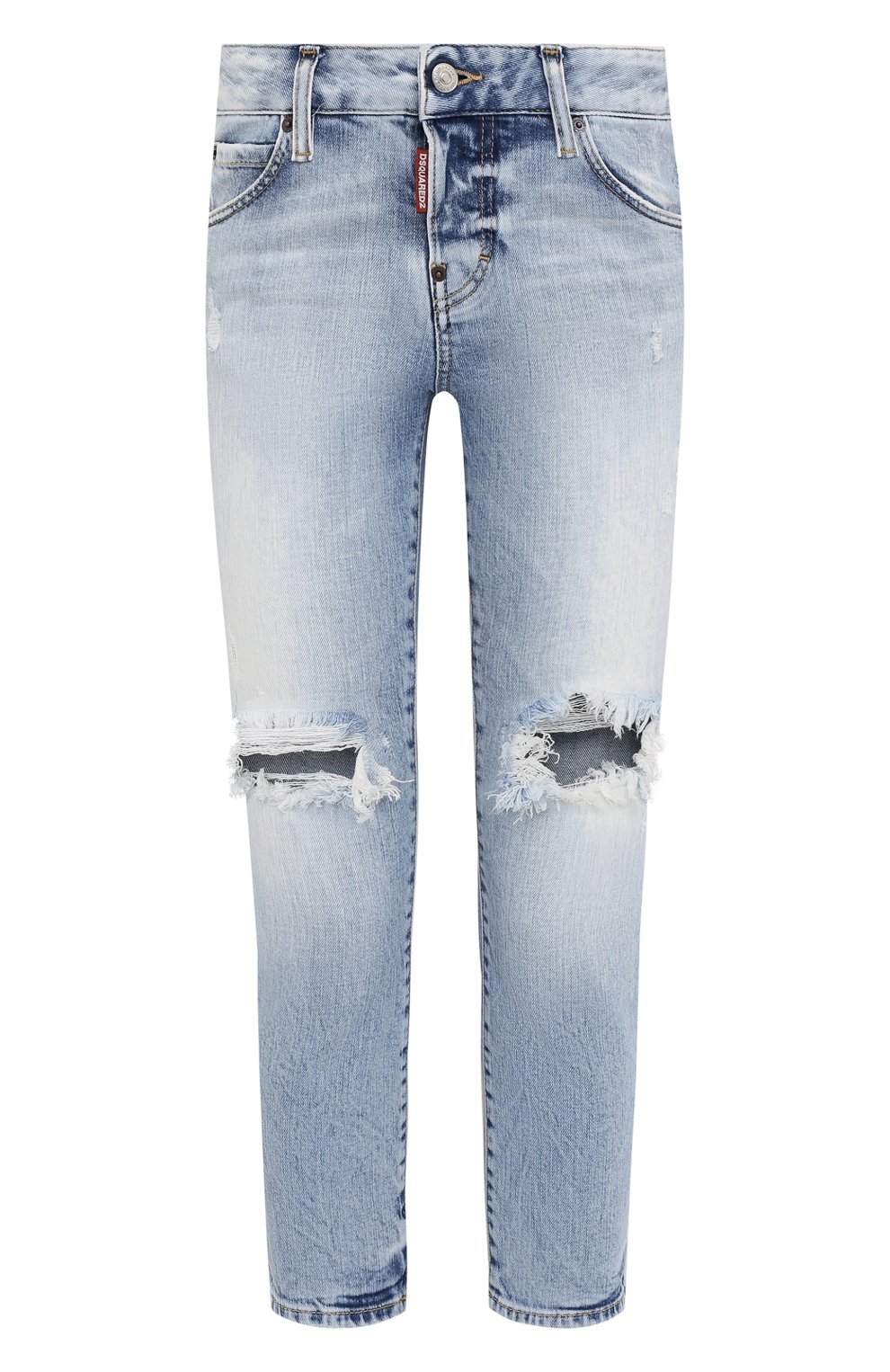 Джинсы DSQUARED2 голубого цвета по цене 56300 руб., арт. S75LB0496/S30663, фото 1 Джинсы DSQUARED2, арт. S75LB0496/S30663, фото 1