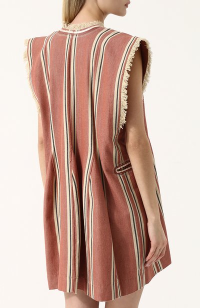 Хлопковое мини-платье свободного кроя ISABEL MARANT ETOILE, арт. R01075-18P033E/DENIZE, фото 4