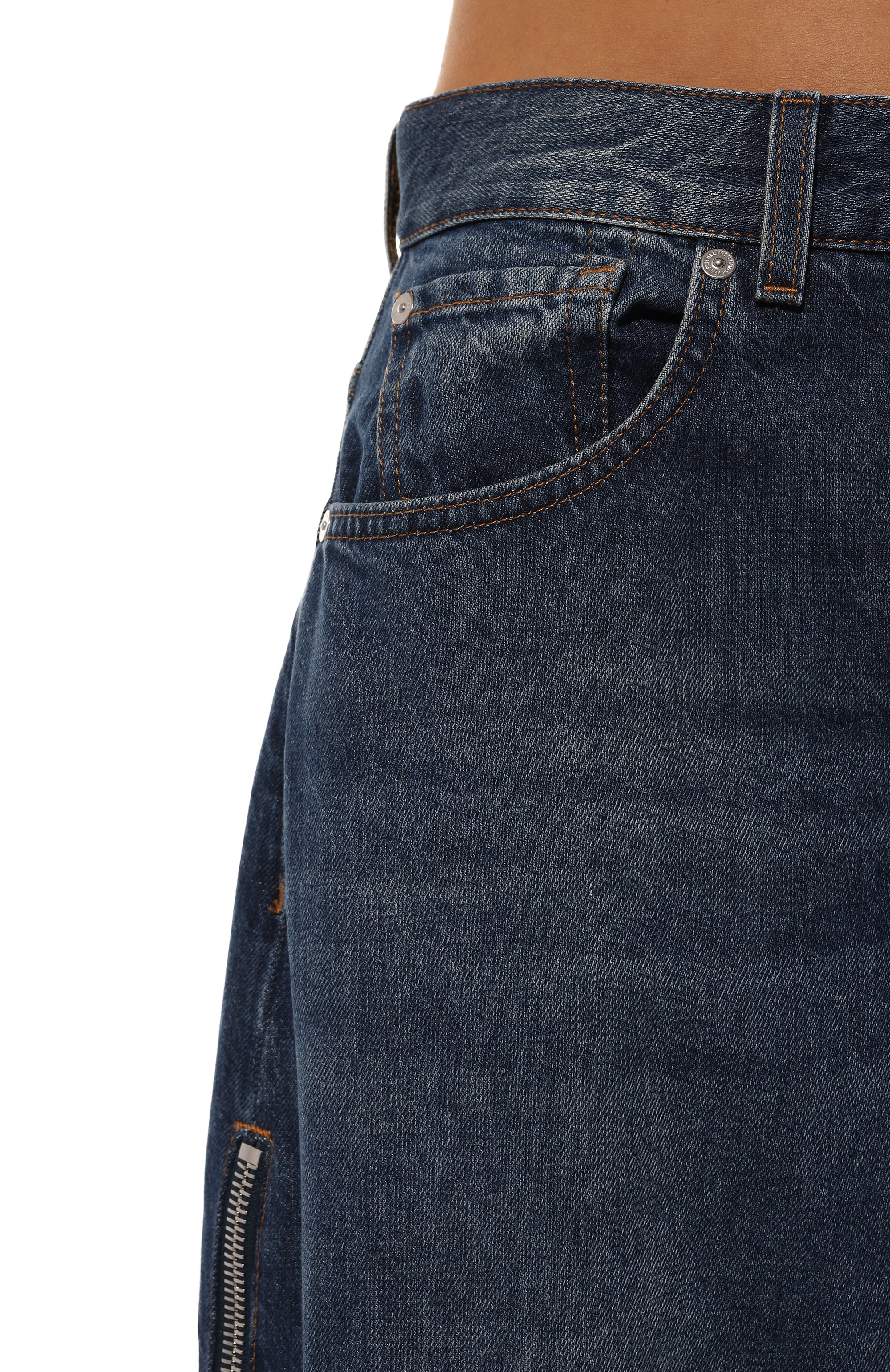 Джинсы 7 FOR ALL MANKIND синего цвета по цене 38800 руб., арт. JSNN066ZT0, фото 5 Джинсы 7 FOR ALL MANKIND, арт. JSNN066ZT0, фото 5