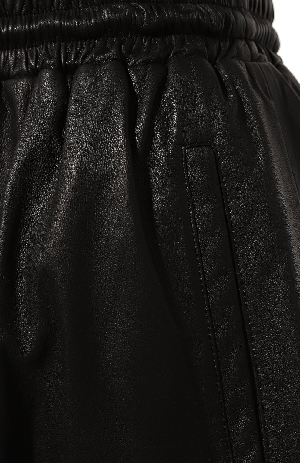 Кожаная юбка YVES SALOMON черного цвета по цене 155000 руб., арт. 23WYJ20174APAR, фото 5 Кожаная юбка YVES SALOMON, арт. 23WYJ20174APAR, фото 5