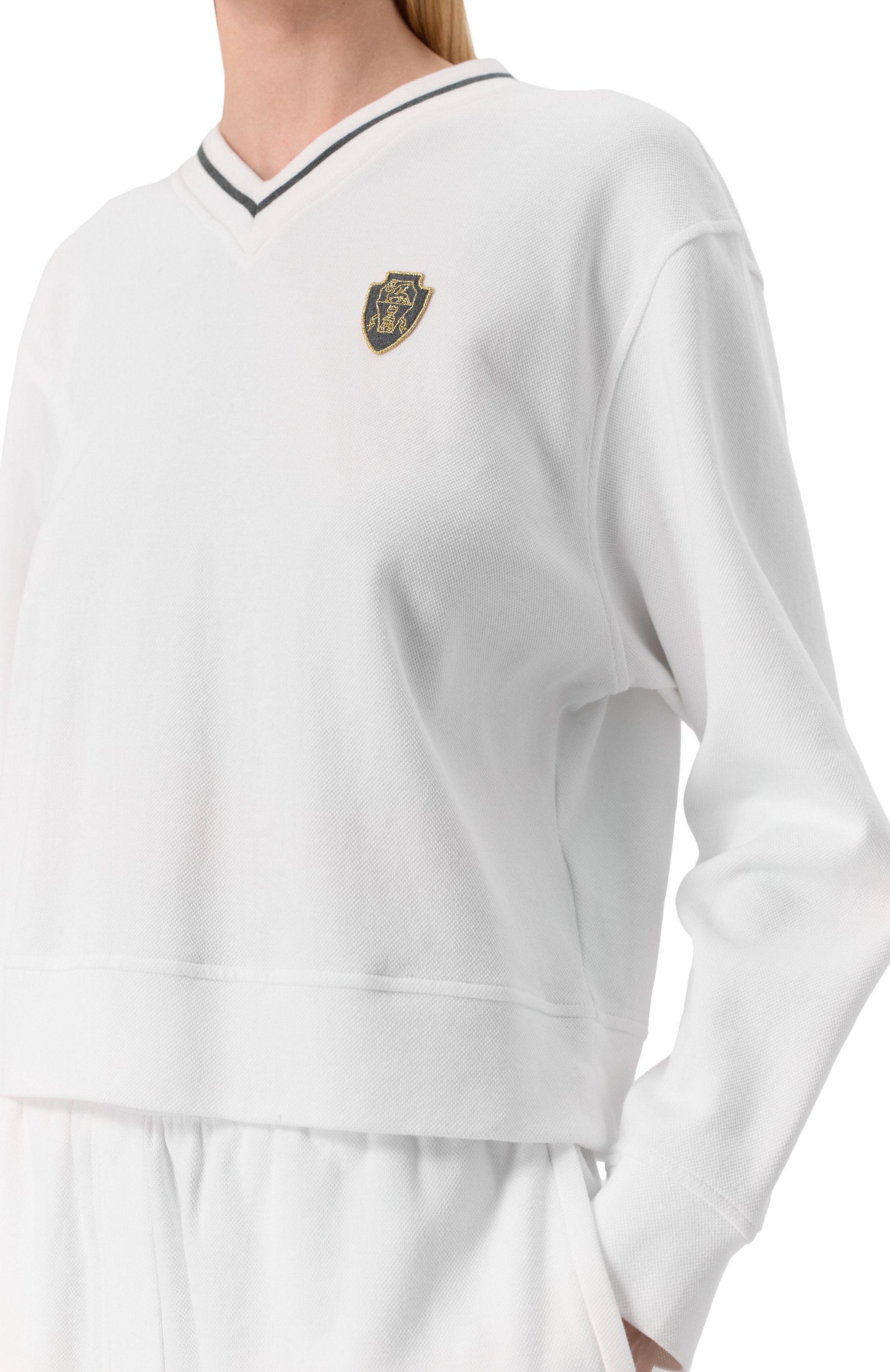 Хлопковый свитшот BRUNELLO CUCINELLI, арт. MG927B1434, фото 5