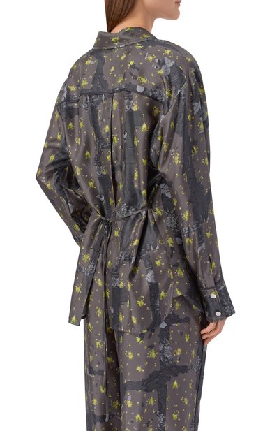 Шелковая рубашка GANNI, арт. A1040265, фото 4