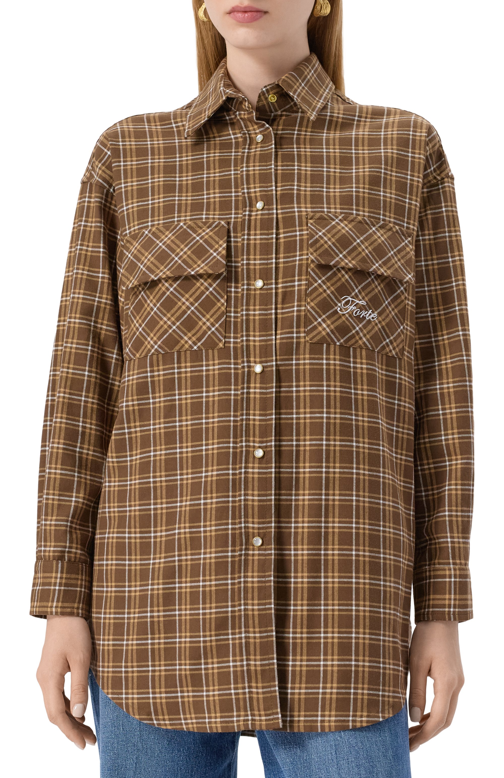 Хлопковая рубашка FORTE DEI MARMI COUTURE, арт. 24WF3102, фото 3