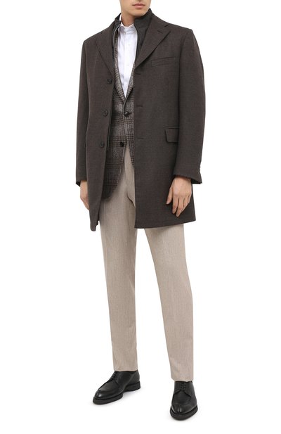 Шерстяное пальто CORNELIANI коричневого цвета по цене 123000 руб., арт. 861590-0812400/00, фото 3 Шерстяное пальто CORNELIANI, арт. 861590-0812400/00, фото 3