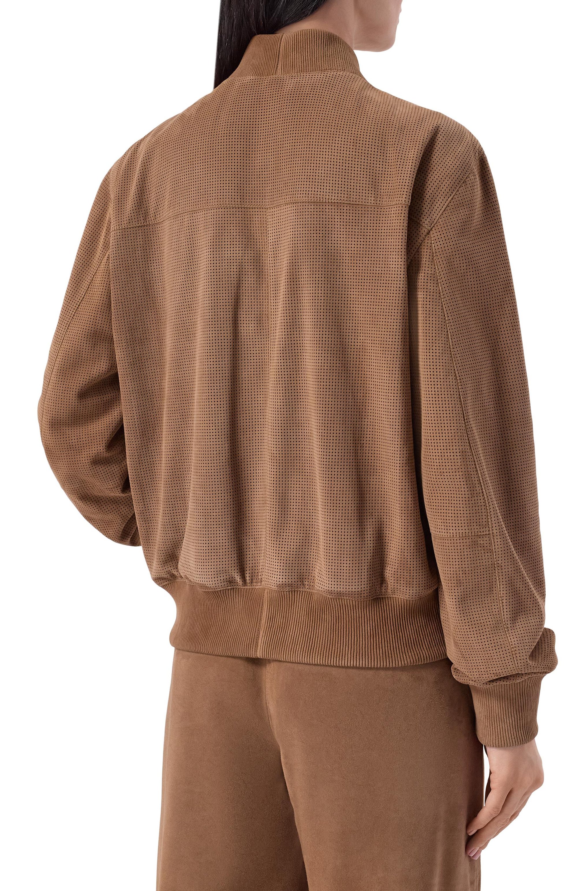 Замшевый бомбер MVST, арт. M26.2PW.L028 BIG SIZE/METIS SUEDE 0.6 MM, фото 4