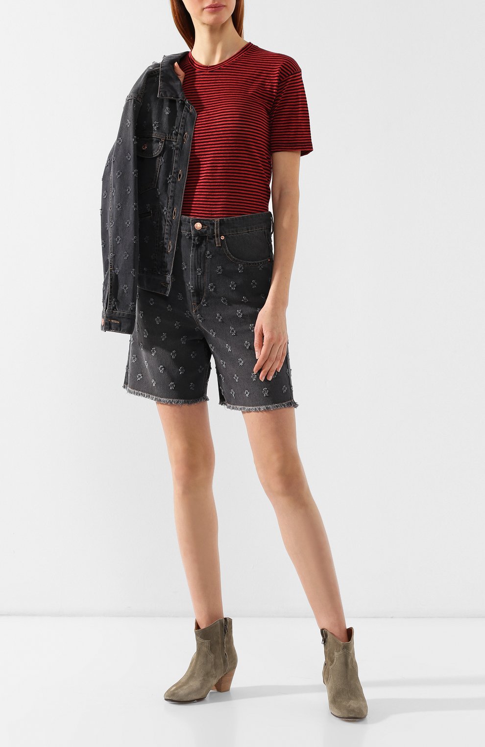 Футболка из смеси хлопка и льна ISABEL MARANT ETOILE, арт. TS0334-00M006E/ANDREIA, фото 2