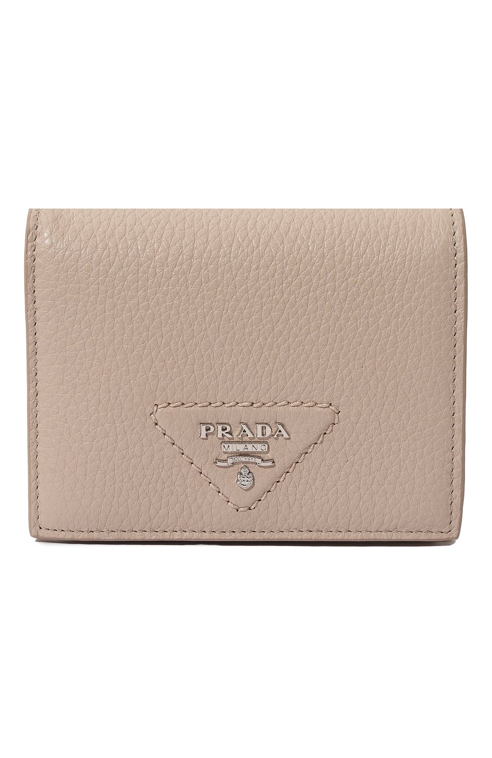 Кожаное портмоне PRADA бежевого цвета по цене 59000 руб., арт. 1MV204-2BBE-F0NZ2, фото 1 Кожаное портмоне PRADA, арт. 1MV204-2BBE-F0NZ2, фото 1