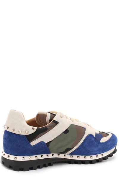 Комбинированные кроссовки rockrunner с камуфляжным принтом VALENTINO, арт. NY2S0952/NYM, фото 4