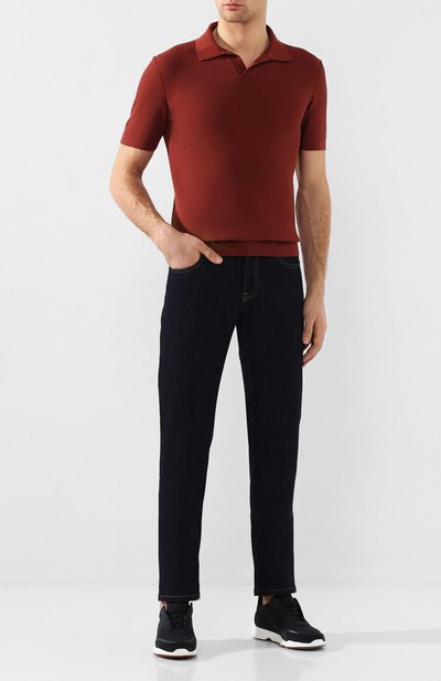 Хлопковое поло ZEGNA красного цвета по цене 58650 руб., арт. UUC96/C32, фото 2 Хлопковое поло ZEGNA, арт. UUC96/C32, фото 2