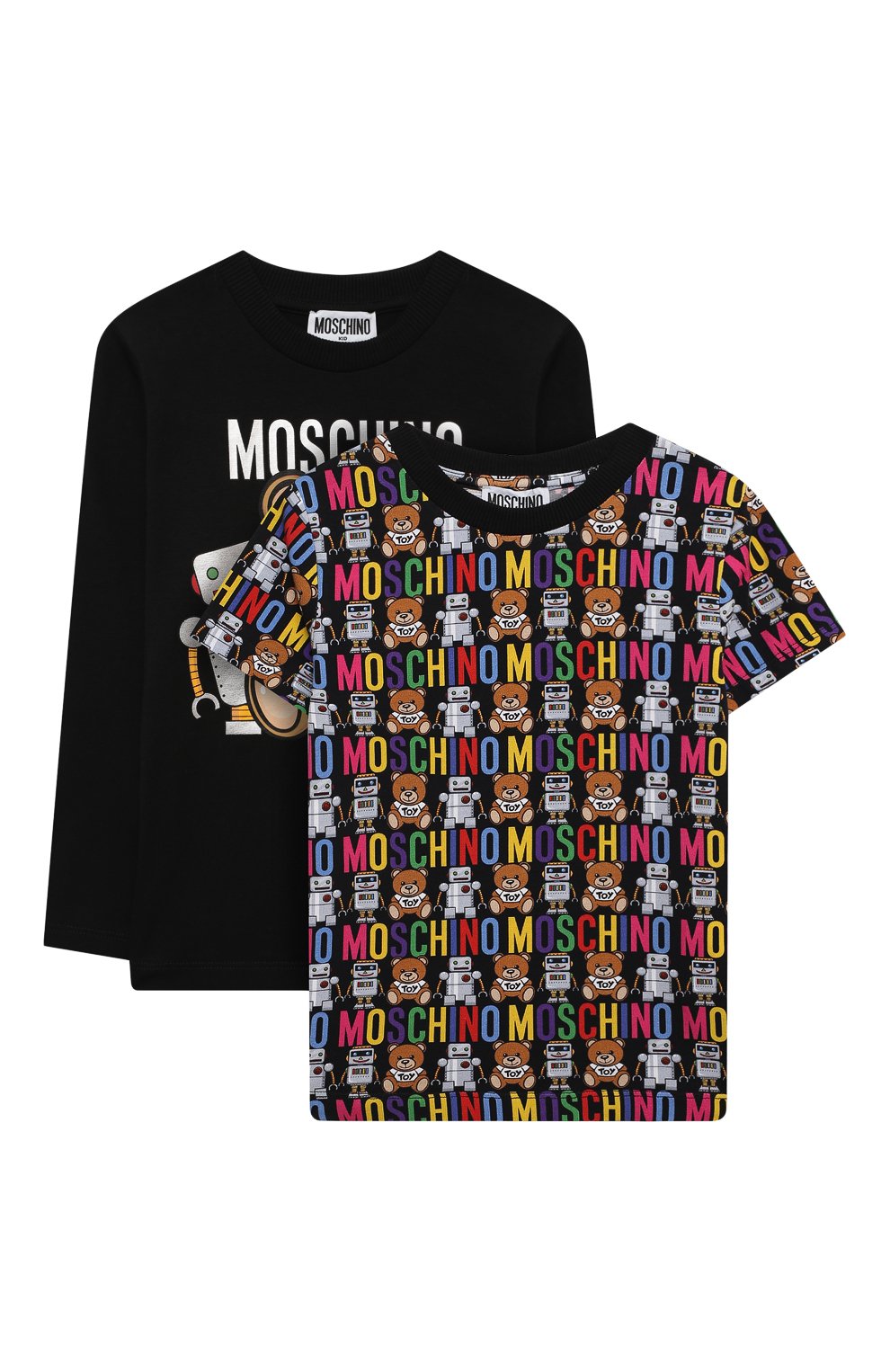 Комплект из футболки и лонгслива MOSCHINO, арт. HMK024/LBB72/4A-8A, фото 1