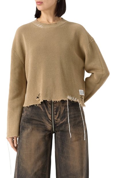 Хлопковый свитер MM6, арт. S52HL0036/M13089, фото 3