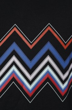 Мужская хлопковая футболка MISSONI темно-синего цвета, арт. US24SL0C/BJ00J3 | Фото 5 (Кросс-КТ: Пляж; Рукава: Короткие; Длина (для топов): Стандартные; Принт: С принтом; Материал сплава: Проставлено; Материал внешний: Хлопок; Драгоценные камни: Проставлено; Стили: Кэжуэл)