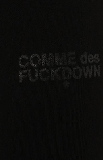 Хлопковые брюки COMME DES FUCKDOWN черного цвета по цене 10650 руб., арт. CFABM01319, фото 5 Хлопковые брюки COMME DES FUCKDOWN, арт. CFABM01319, фото 5
