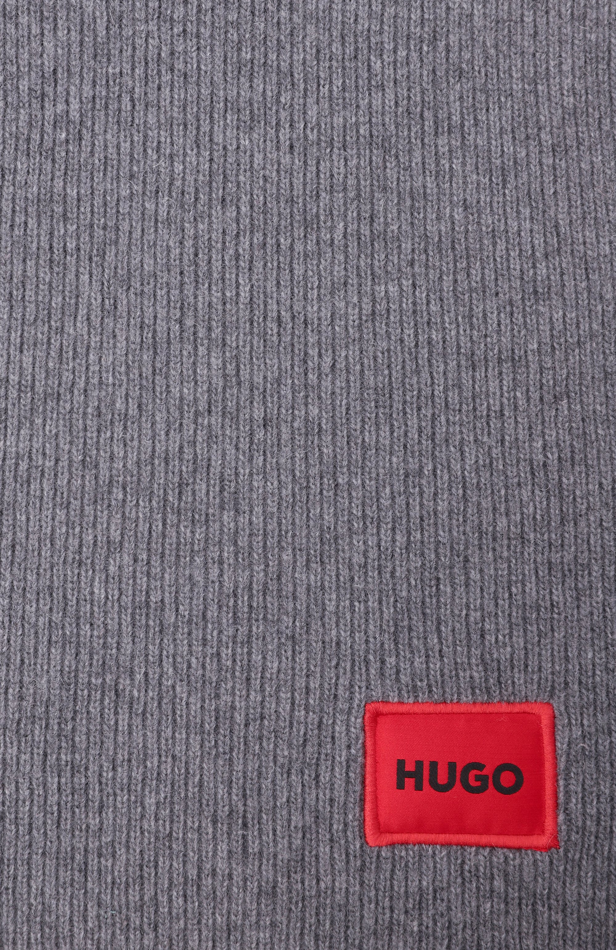 Шерстяной шарф HUGO, арт. 50496020, фото 4