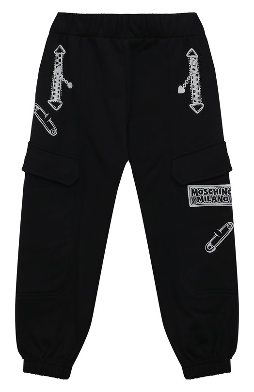

Хлопковые джоггеры Moschino, Чёрный