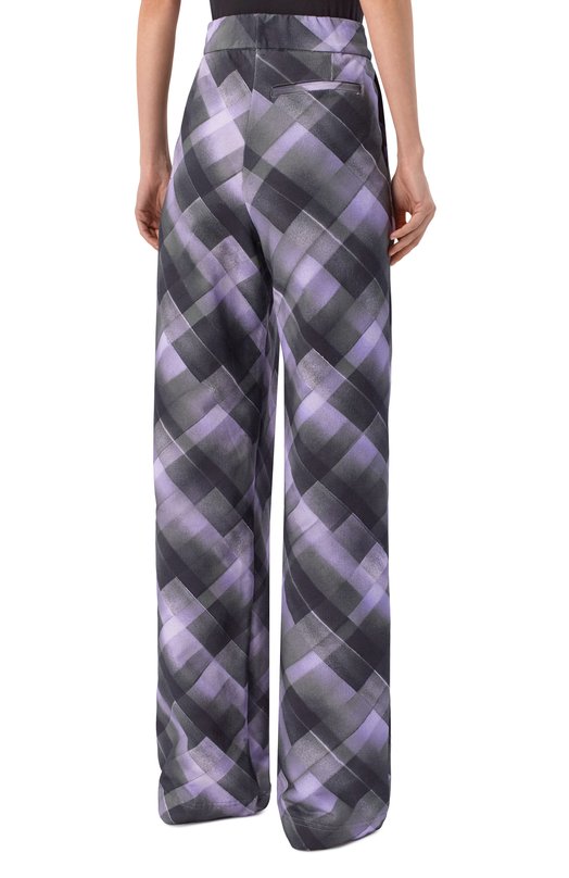 Хлопковые брюки Dries Van Noten 252-011142-2614 Сиреневый  252-011142-2614 Фото 4