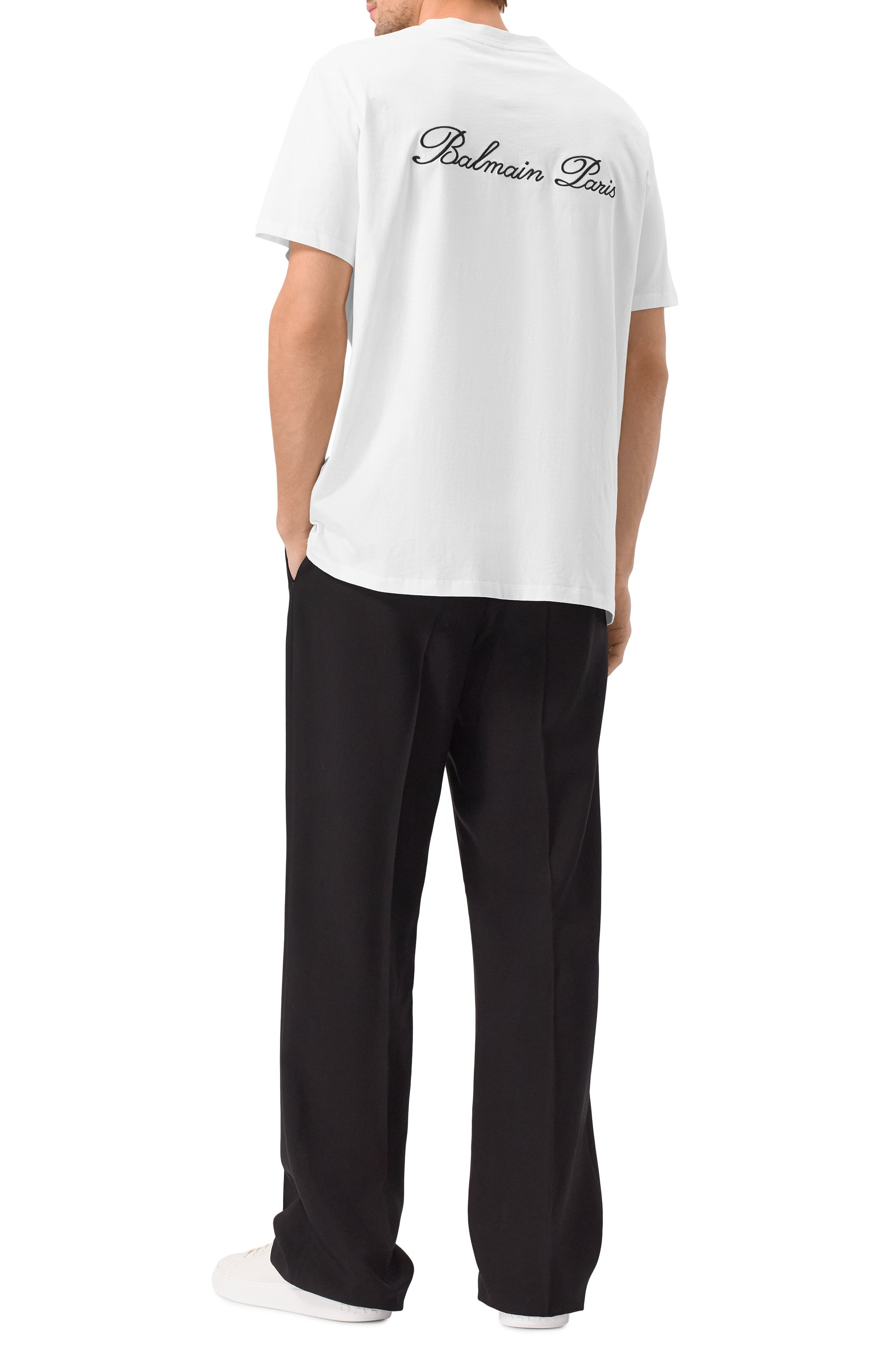 Хлопковая футболка BALMAIN, арт. DH1EG010/BC68, фото 2