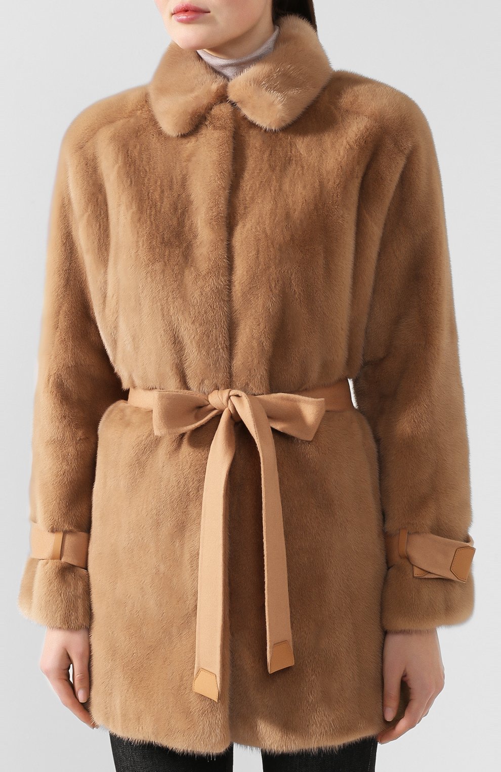 Шуба из норки LORO PIANA бежевого цвета по цене 2640000 руб., арт. FAI8601, фото 3 Шуба из норки LORO PIANA, арт. FAI8601, фото 3