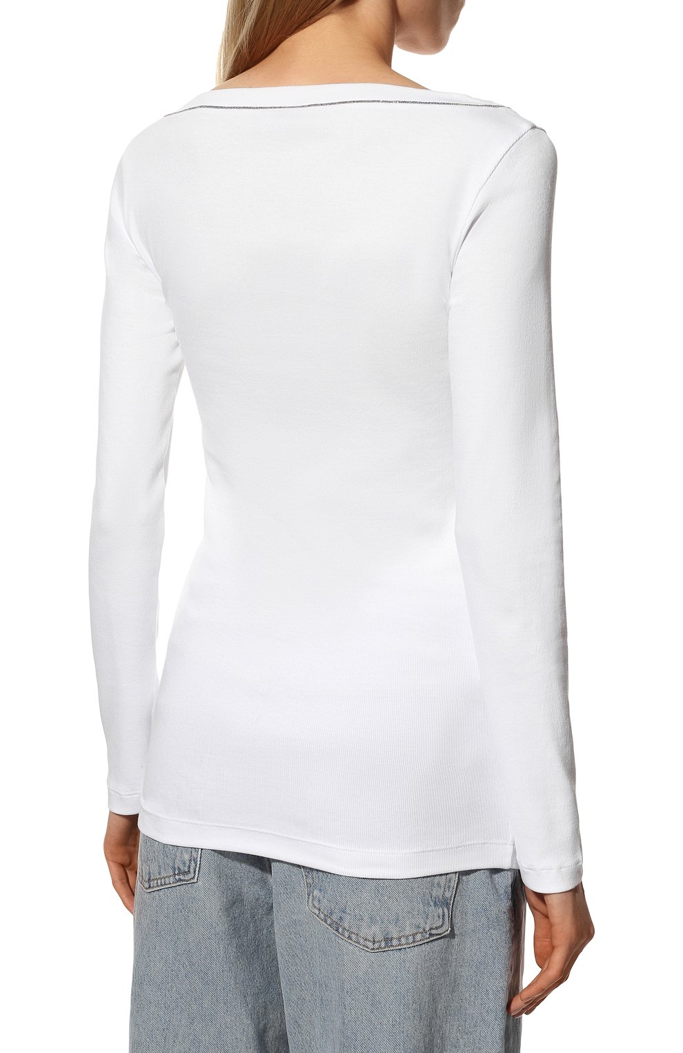 Хлопковый пуловер BRUNELLO CUCINELLI, арт. M0TC8BJ302, фото 4