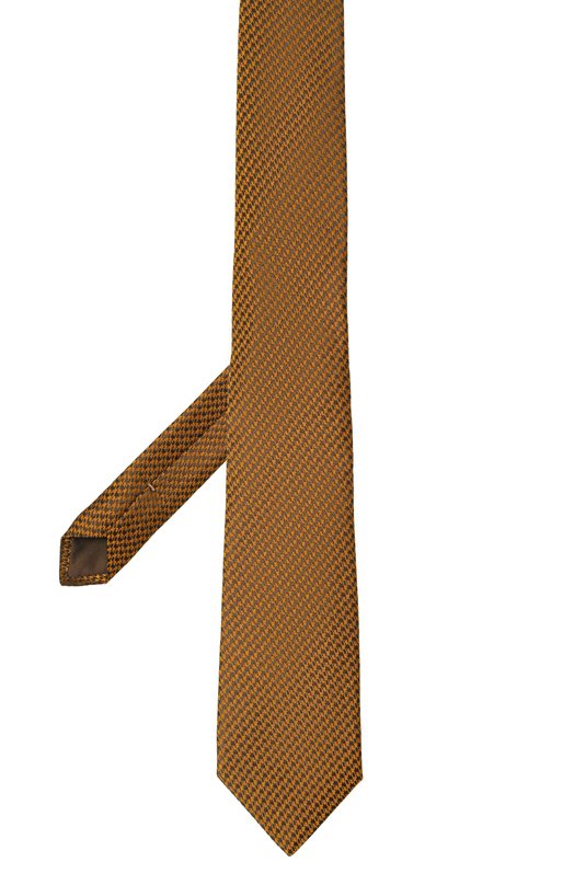 Шелковый галстук Canali 18/HJ04396 Оранжевый  18/HJ04396 Фото 3