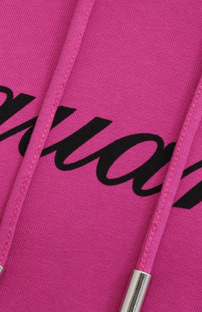 Хлопковое худи DSQUARED2 розового цвета по цене 37650 руб., арт. S72GU0317/S25462, фото 5 Хлопковое худи DSQUARED2, арт. S72GU0317/S25462, фото 5