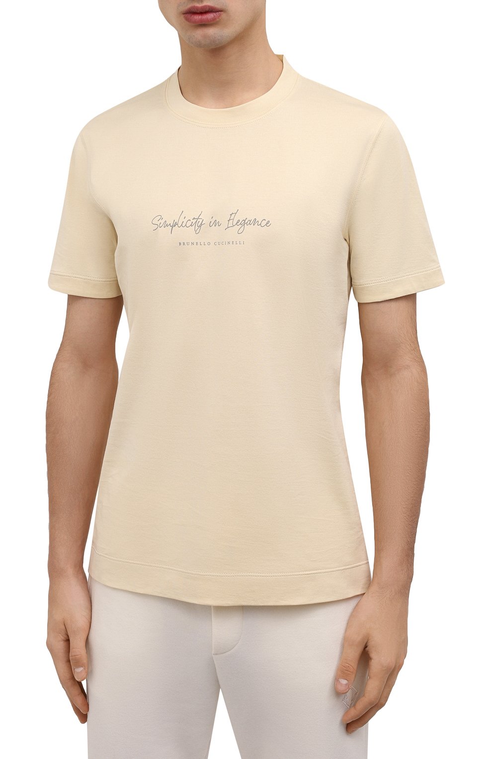 Хлопковая футболка BRUNELLO CUCINELLI, арт. M0T618410, фото 3