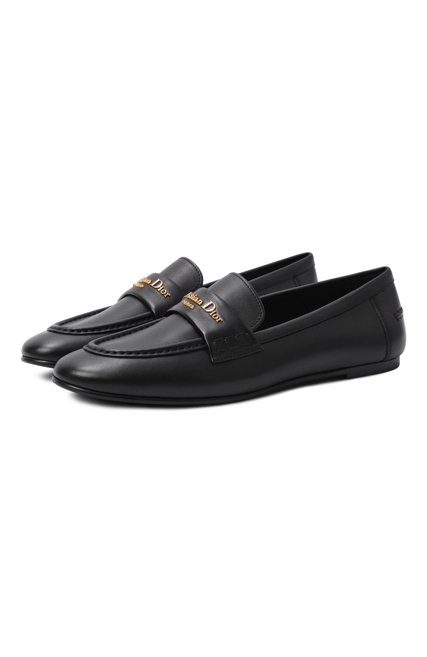Кожаные лоферы dior boy DIOR черного цвета по цене 131000 руб., арт. KDF039VS0, фото 1 Кожаные лоферы dior boy DIOR, арт. KDF039VS0, фото 1