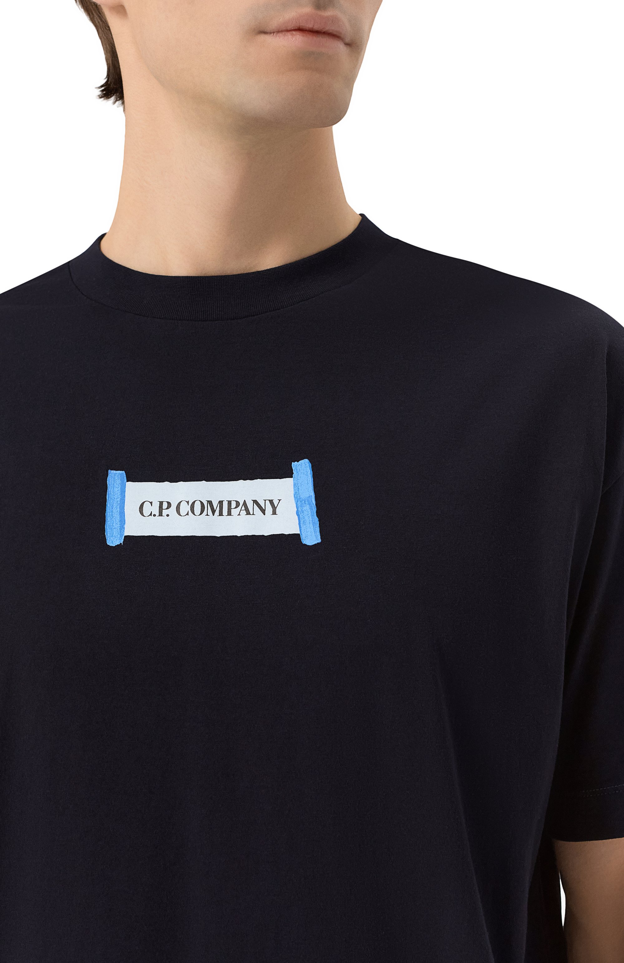 Хлопковая футболка C.P. COMPANY, арт. 18CMTS148A006586W, фото 5