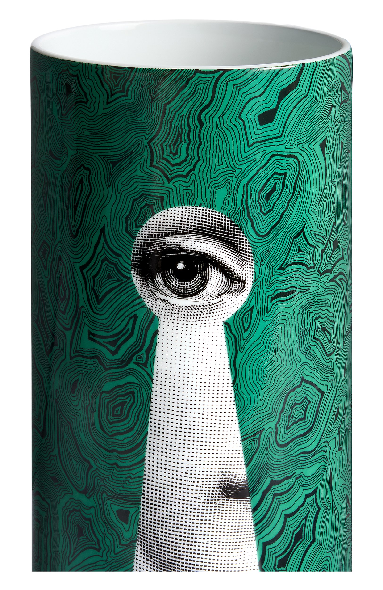 Ваза serratura su malachite FORNASETTI зеленого цвета по цене 84400 руб., арт. P66Y104, фото 2 Ваза serratura su malachite FORNASETTI, арт. P66Y104, фото 2