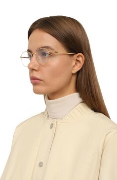 Женские оправа MYKITA золотого цвета, арт. EDE/013 | Фото 2 (Региональные ограничения белый список (Axapta Mercury): Не проставлено; Нос: Не проставлено; Тип очков: Оправа; Кросс-КТ: Оправы-унисекс; Материал: Металл; Очки форма: Круглые; Оптика Гендер: оптика-унисекс)