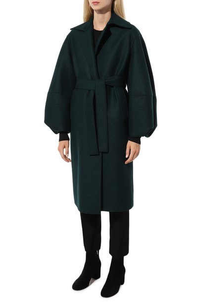 Шерстяное пальто HARRIS WHARF LONDON зеленого цвета по цене 104500 руб., арт. A1530MLK, фото 3 Шерстяное пальто HARRIS WHARF LONDON, арт. A1530MLK, фото 3