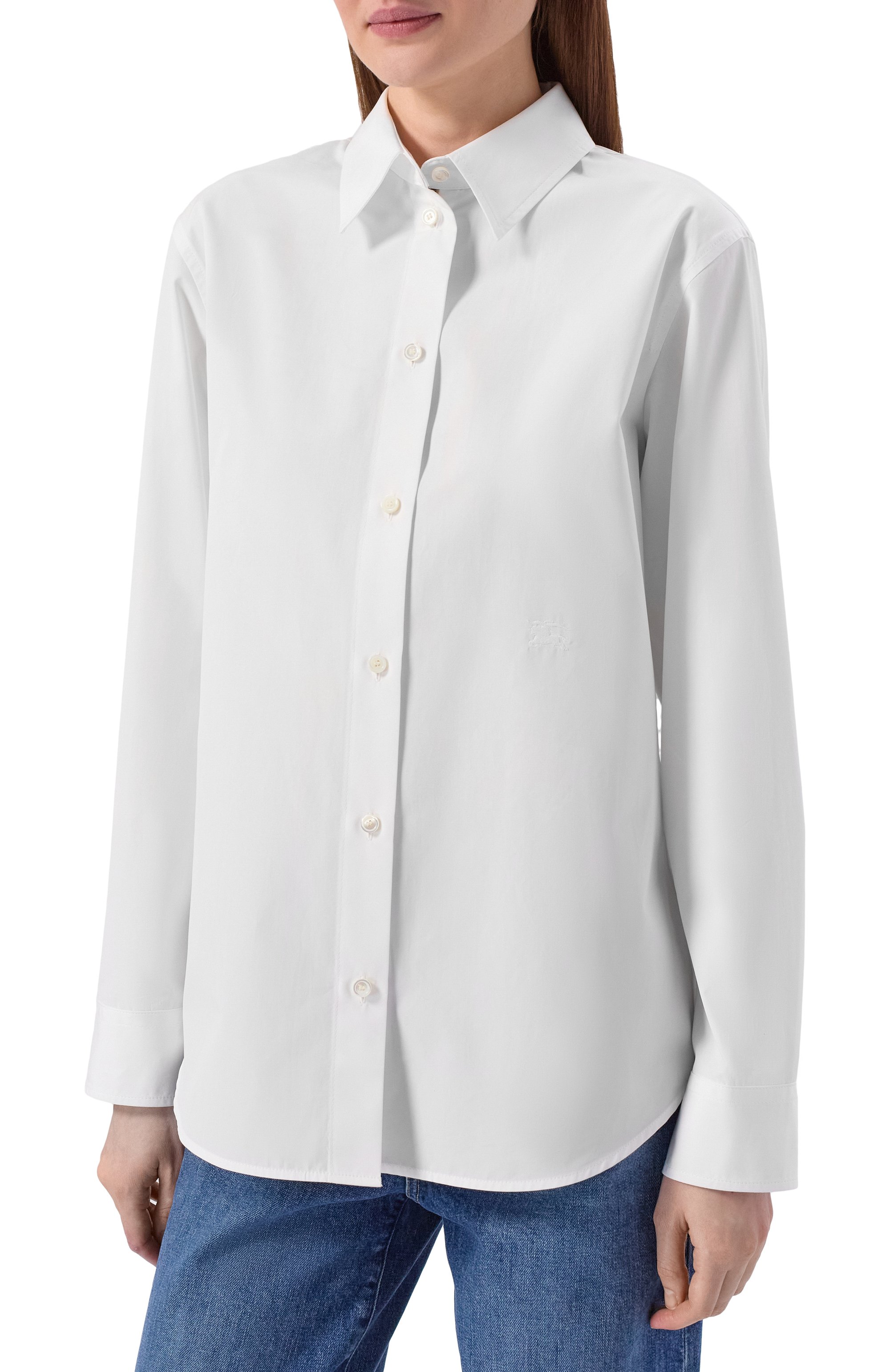 Хлопковая рубашка BURBERRY, арт. 8120787, фото 3